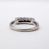 0.50ct Sapphire Eternity Stacking Wedding Ring in Sterling Silver Size L - M 925