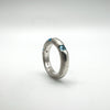 Chunky 0.30ct Trilogy Blue Topaz Ring in Sterling Silver 925 Size K - L Heavy 6g