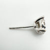 Unisex 9ct White Gold 0.25ct Diamond Single Stud Earring