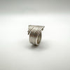 Vintage Wide Wrapped Wire Ring in Sterling Silver 925  P Q by Tianguis Jackson