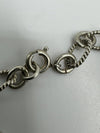 Vintage Sterling Silver Charm Bracelet With Twisted Rope Links & 2x Charms *