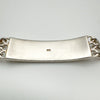 Unusual 3x Chain ID Bar Bracelet in Sterling Silver 925 Heavy 26g