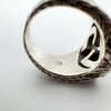 Gucci  Interlocking G or Double GG Ring Size 12 L Sterling Silver 925 Heavy 11g