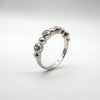 CZ Bubble Ring in Sterling Silver 925 Size P - Q Wedding Eternity Stacking