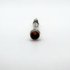 Antique Amber Top Pencil Holder Pendant Charm in Sterling Silver 925 (Birm 1903)