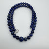 Lapis Lazuli Blue Graduated Beaded 18” Necklace by TGGC Sterling Silver 925 35g*