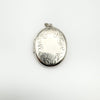 Vintage Chunky Oval Foliate Engraved Locket in Sterling Silver 925 Birm 1996 12g