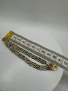 Vintage 9ct Gold 3x Bar Gate Bracelet 11.3g