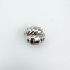 Unusual Textured Chunky Modernist Snake / Shell Ring Sterling Silver Size P - Q