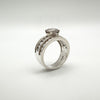 Chunky 5.2ct CZ Multi Row Ring in Sterling Silver 925 Size O - P by 1000 Jewels