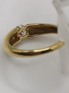 18ct Gold 0.30ct CZ Engagement or  Stacking Ring Size O - P by QVC