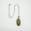 Vintage Connemara & Marcasite Pendant with 18” Chain in Sterling Silver 925