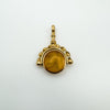 Vintage 9ct Gold Citrine Fob Pendant / Charm