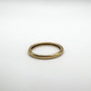 9ct Gold Yellow Diamond Skinny Half Hoop Band Ring Size N - O