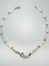 Unusual Vintage 16” Choker / Collar Necklace in Sterling Silver 925 Heavy 35g