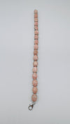 25ct Rhodochrosite Pink Chunky Tennis Bracelet Sterling Silver 7.5” by TJC 21g