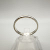 Skinny Plain Stacking Band Ring in Sterling Silver 925 Size W - X *