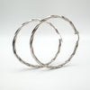 XL Twisted Hoops in Sterling Silver 925