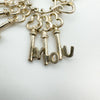 Vintage I LOVE YOU Keys Pendant / Charm in Sterling Silver 925 