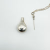 Vintage Perfume Poison Bottle & 18” Chain in Sterling Silver 925