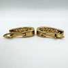 9ct Gold Diamond Huggie Hoop Earrings