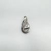 Diamond Infinity Pendant in Sterling Silver 925 