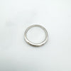 0.35ct CZ Half Hoop Band in Sterling Silver 925 Size O - P