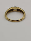 18ct Gold 0.30ct CZ Engagement or  Stacking Ring Size O - P by QVC