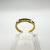 9ct Gold Emerald Ring Wedding Eternity Stacking Size M - N