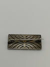 Vintage / Art Deco Silver Geometric Paste Brooch