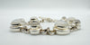 Chunky 20ct Cabochon Moonstone Bracelet in Sterling Silver 925 Heavy 30g *