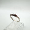 9ct White Gold Chocolate Orange Brown Diamond Eternity Stacking Wedding Ring N O