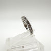 950 Platinum 1ct Diamond 3/4 Hoop Eternity Band / Ring Size O - P