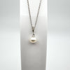 Diamond & Pearl Pendant with 18” Necklace in Sterling Silver *