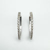 10ct White Gold Large Diamond Hoops 