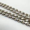 Antique 16” Albert Chain & T-Bar Pendant in Sterling Silver 925 London 1927 40g