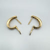 9ct Gold Diamond Huggie Hoop Earrings