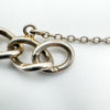 Vintage Heart Padlock Bracelet in Sterling Silver 925 (1972) 13g