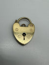 Vintage 9ct Gold Heart Lock Padlock by Jam 2.3g