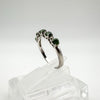 Diamond & Chrome Diopside Ring in Sterling Silver 925 Size P - Q