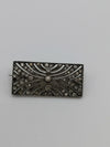 Vintage / Art Deco Silver Geometric Paste Brooch