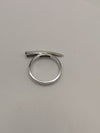 Modernist Ring Sterling Silver 925 Size N - O by Sif Jakobs