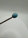 Antique Vintage Turquoise Gold Plated Stick Pin 