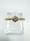 Diamond Ring in Sterling Silver 925 Size T - U Gold Plated