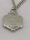 Antique Solid Silver Albert Watch Chain & Fob Birmingham 1926 by W.W.C Heavy 25g