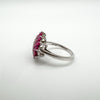 1.25ct Natural Ruby Cluster Ring in Sterling Silver 925 Size U - V by Gemporia