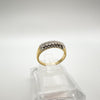 Vintage Antique 14ct Gold 0.14ct Diamond Wedding Eternity Stacking Ring L - M