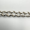 Antique T-Bar Albert Chain with Dog Clip in Sterling Silver 925 by E.W.C