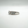 1ct CZ Chunky Ring in Sterling Silver 925 Size L - M