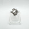 Platinum 1.95ct Diamond Pear Engagement Ring Size K - L